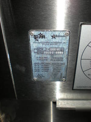 Star qt-14 conveyor oven used good shape no 