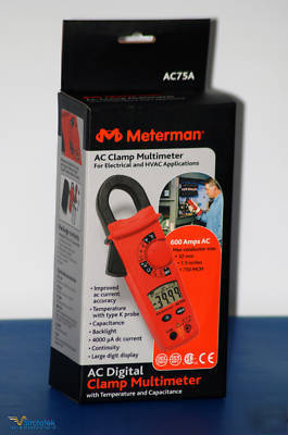 New meterman / amprobe / wavetek AC75A clamp meter dmm- 