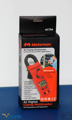 New meterman / amprobe / wavetek AC75A clamp meter dmm- 