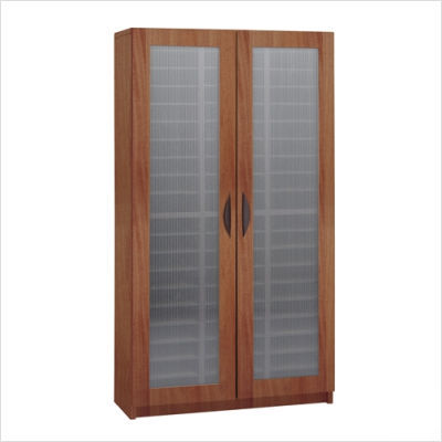 Sixty compartment literature organizer doors mahogany