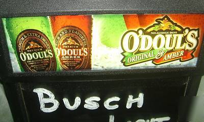 O'doul's anheuser-busch menu board bar pub sign light