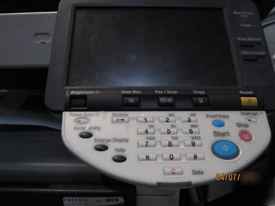 Konica minolta bizhub 361, copier,printer,scan,fax