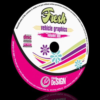 Vehicle graphic vector clipart-vinyl cutter clip art cd