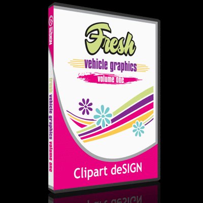 Vehicle graphic vector clipart-vinyl cutter clip art cd