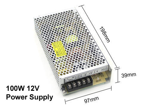 100W 12V 8.5A switching power supply cctv dvr security