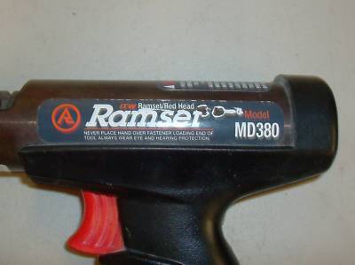 Ramset MD380 piston type fastening tool, a must have 