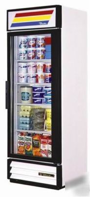 True gdm-19T swing glass door refrigerator merchandiser
