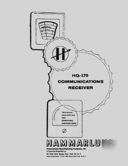 Hammarlund hq-170 manual Â»rÂ²