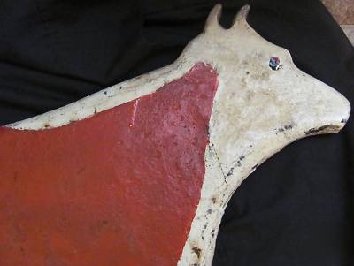 Antique windmill weight bull cow vintage fairbury 12 ft