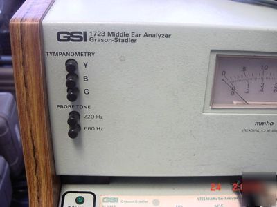 Gsi 1723 middle ear analyzer + transducer & earphones