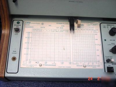 Gsi 1723 middle ear analyzer + transducer & earphones