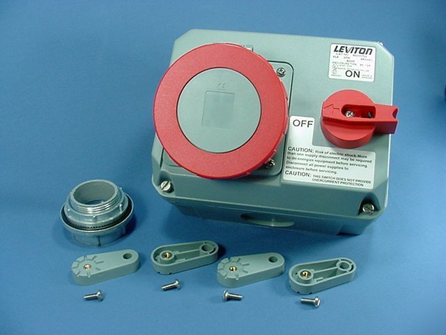 Leviton pin sleeve 60A 480V 3Ã¸ interlock power switch