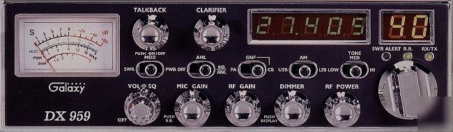 New galaxy dx 959 DX959 40 chan plus sidebands cb radio