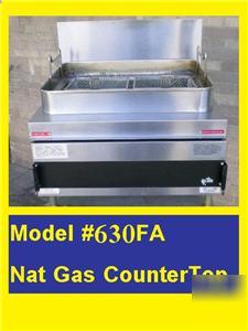 Star-max countertop fryer under fired/twin basket 630FA