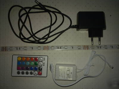 1M 100CM rgb flash 5050 smd led strip light & ir remote