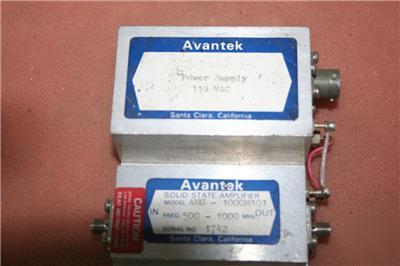 2 avantek rf amplifier amg-1000M101 plus more.