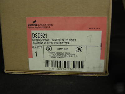 Crouse hinds dsd 921 2 push button assembly