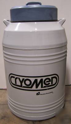 Cryomed cmr 3500 double walled LN2 bio storage wheeled