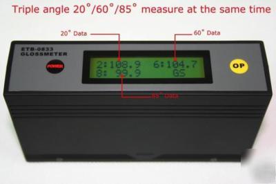 Glossmeter self-calibration 20/60/85DEG paint/woodware