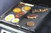 Add-a-broiler/griddle for 4 burner stovetop range