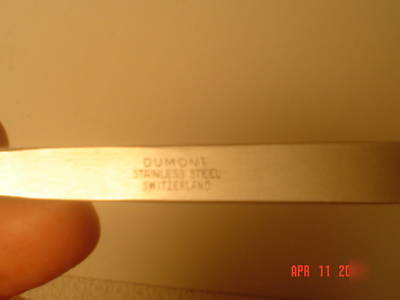 Dumont tweezers, machinist, #125-175F, switzerland, 6