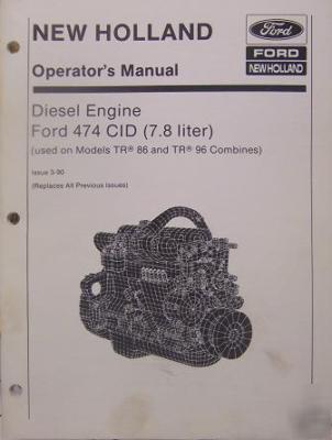 New holland TR86, TR96 diesel engine operator's manual