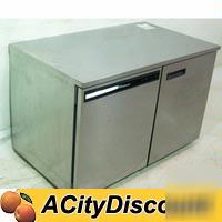 Used delfield under counter 2 door work top cooler