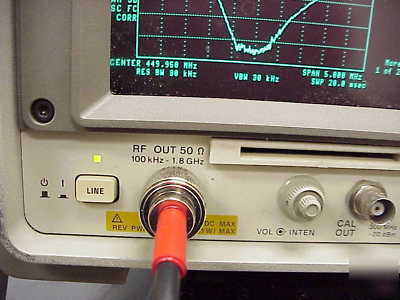Hp-8591E spectrum analyzer 9KHZ-1.8GHZ freq range