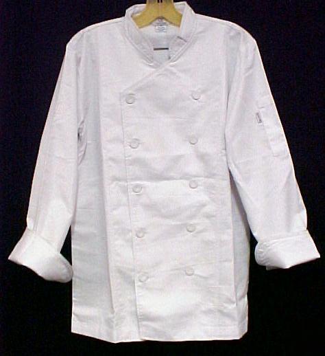 White chef coat cia culinary institute america 4X nwt