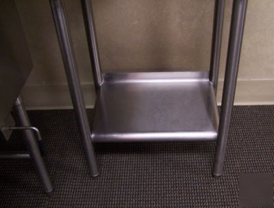 Stainless steel 2 compartment corner prep sink 